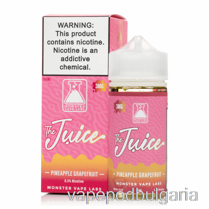 Vape Течности ананас грейпфрут - сок - 100ml 6mg